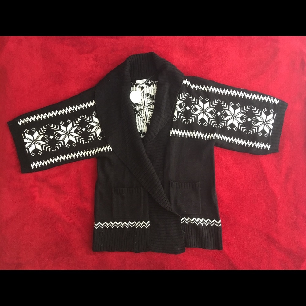 Alfred Sung Pure Luxe open cardigan. New with tag.